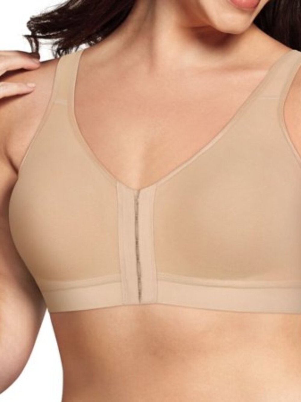 #1564 Playtex 18 Hour Cotton Comfort Front & Back Close Easy on & Easy Off Bra - Picture 2 of 2